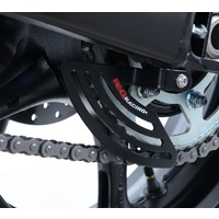 R&G Racing Aluminium Toe Chain Guard Black for Yamaha YZF-R1/YZF-R1M 15-20/Yamaha YZF-R6 17-20