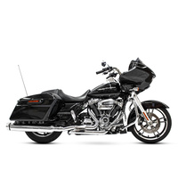 Rinehart Racing RIN-100-0406C MotoPro 45 Slimline Dual Exhaust System Chrome w/Chrome MP45 End Caps for Touring 17-Up