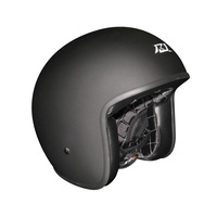 Rjays Sturgis Platinum Matte Black Helmet w/No Studs 