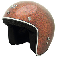 Rjays Sturgis Helmet w/Studs Metal Flake Red/Silver