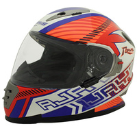 Rjays Spartan Helmet w/TSS Superbike White/Red/Blue