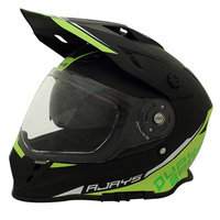 Rjays Dakar II Helmet Matte Black/Hi Viz