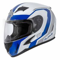 Rjays Grid Gloss White/Blue Helmet