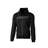 RST Zip Logo Reinforced Black/Grey Textile Hoodie Jacket