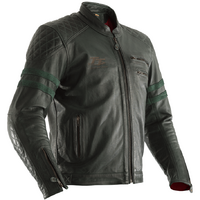 RST IOM TT Hillberry Leather Jacket Green