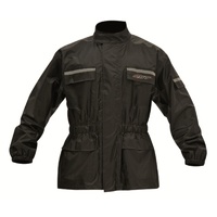 RST Storm Waterproof Black Rain Jacket