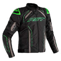 RST S-1 CE WP Black/Fluro Green Textile Jacket