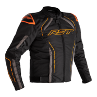 RST S-1 CE WP Black/Fluro Orange Textile Jacket