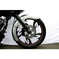 Russ Wernimont Designs RWD-50079 6" Wide Straight Cut LS-2 Front Fender for Touring 84-Up w/23" Wheel