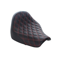 Saddlemen SAD-818-31-002LS-RD Renegade LS Solo Seat w/Red Double Diamond Lattice Stitch for Breakout 18-Up