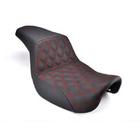 Saddlemen SAD-818-31-172RD Step-Up Front LS Dual Seat w/Red Double Diamond Lattice Stitch for Breakout 18-Up