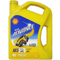 Shell Advance AX5 15W-50 Premium Mineral Oil SL/MA 4L