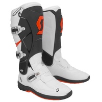 Scott 550 White/Orange MX Boots