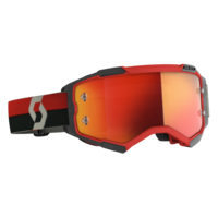 Scott Fury Goggles Red/Black w/Orange Chrome Works Lens