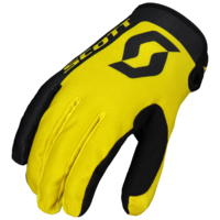 Scott 350 Race Black/Yellow Kids Gloves