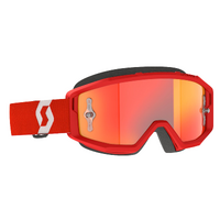 Scott Primal Goggles Red/White w/Orange Chrome Works Lens
