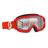 Scott Primal Clear Goggles Red/White w/Clear Works Lens