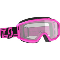 Scott Primal Clear Goggles Black/Pink w/Clear Lens