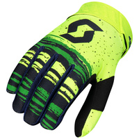 Scott 450 Noise Blue/Yellow Gloves