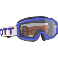 Scott Split OTG Goggles White/Blue w/Clear Works Lens