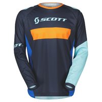 Scott 350 Race Blue/Orange Junior Jersey