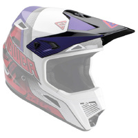 Answer 2023 Replacement Visor Peak for AR1 Vendetta Red/White/Purple Helmet