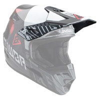 Answer 2023 Replacement Visor Peak for AR3 Ronin Black/White/Crimson Helmet