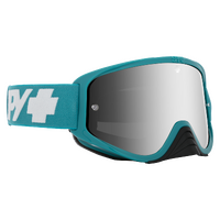 Spy Optic Woot Race MX Goggle Checkers Teal w/Silver Spectra Mirror & HD Clear Lens