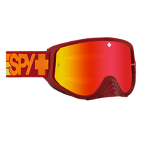Spy Optic Woot Race MX Goggles Speedway Matte Red w/HD Smoke Dark Blue Spectra Mirror & HD Clear Lens