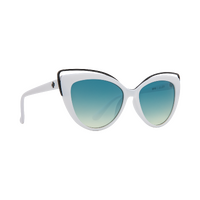 Spy Optic Julep Sunglasses White w/Turquoise Fade Lens