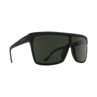 Spy Optic Flynn Sunglasses Soft Matte Black w/Happy Gray Green Lens