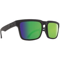 Spy Optic Helm Sunglasses Matte Black w/Happy Bronze Polar/Green Spectra Lens