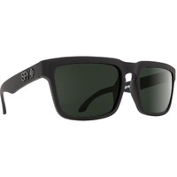 Spy Optic Helm Sunglasses Soft Matte Black w/Happy Gray Green Polar Lens