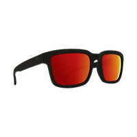 Spy Optic Helm 2 Sunglasses Soft Matte Black w/Happy Gray Green/Red Spectra Lens