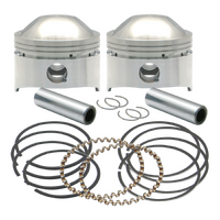 S&S Cycle 3-1/2",+.030", 80" HC Forged Pistons for Harley-Davidson Big Twins 78-84 OHV Models