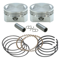 S&S Cycle 3-1/2" Bore Forged Stroker Piston Kits +.010" for Stock Heads Or S&S Performance Replacement Heads