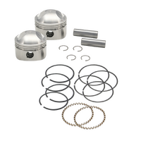 S&S Cycle Forged Stock Bore Stroker Pistons 3-7/16" +.050" for Harley-Davidson Big Twins 36-84 OHV Models