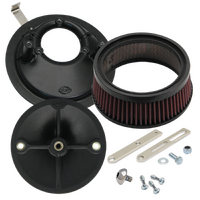 S&S Cycle Universal Stealth Air Cleaner Kit for Harley-Davidson Big Twins 36-92/Sportster 57-90 Models w/S&S Super E & G Carburetors