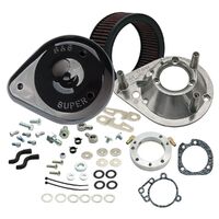 S&S Cycle SS-170-0182A Teardrop Air Cleaner Kit Gloss Black for Sportster 91-06 Models