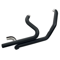 S&S Cycle SS-550-0142A Power Dual Headers Black for Big Twin 95-08 Models
