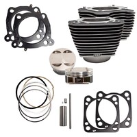 S&S Cycle M8 Big Bore Kit (114 to 128) Black w/Highlighting (4.250 Bore x 4.5 Stroke)