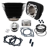 S&S Cycle 1250cc Conversion Kit Wrinkle Black Finish for Harley-Davidson Sportster 86-21 Models w/High Compression