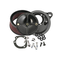 S&S Cycle SS170-0060 Stealth Air Cleaner Kit Black for Big Twin 93-17 w/CV Carb or Cable Operated Delphi EFI