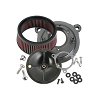 S&S Cycle SS170-0061 Stealth Air Cleaner Kit Black for Twin Cam 08-17 w/Throttle-by-Wire
