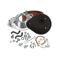 S&S Cycle SS170-0181 Air Filter Kit Black for BT'89up w/CV Carb& BT'01up (Delphi) Teardrop