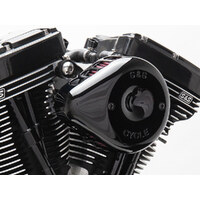 S&S Cycle SS170-0442 Mini Teardrop Air Cleaner Kit Black for Big Twin 93-17 w/CV Carb or Cable Operated Delphi EFI