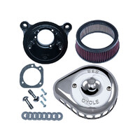 S&S Cycle SS170-0449 Mini Teardrop Air Cleaner Kit Chrome for Sportster 91-06 w/CV Carburettor