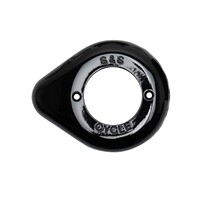 S&S Cycle SS170-0686 Stinger Teardrop Air Cleaner Cover Black for S&S Stealth Air Cleaners