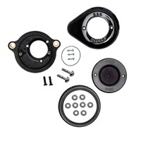 S&S Cycle SS170-0718 Air Stinger Stealth Air Cleaner Kit Black Teardrop for Softail 18-Up/Touring 17-Up