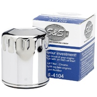 S&S Cycle SS31-4104 Oil Filter Chrome for Twin Cam 99-up Models